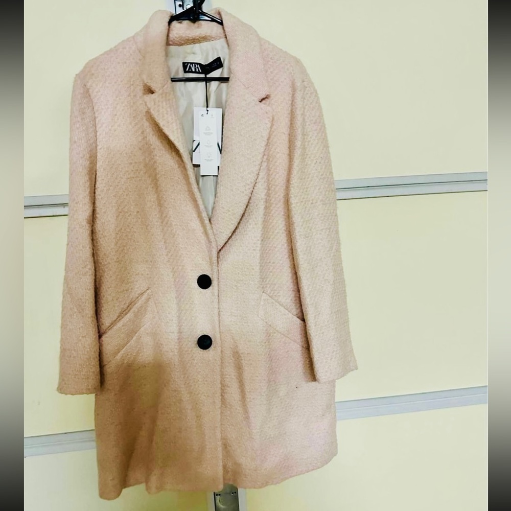 COPY - Zara coat dusty rose NWT